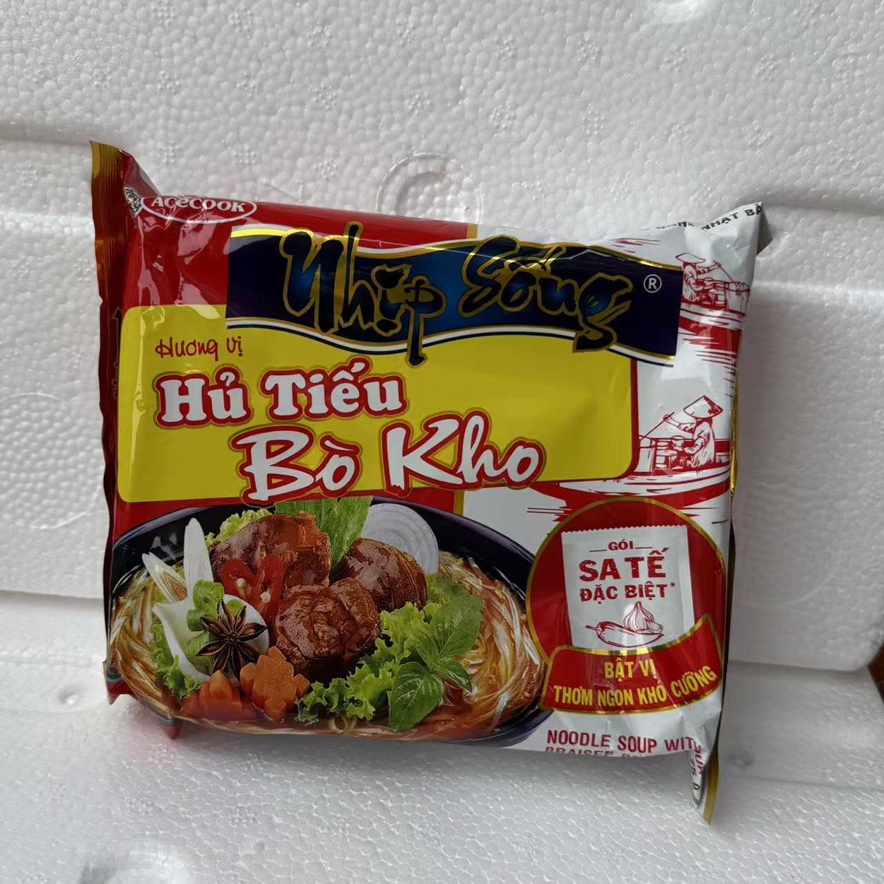 越南Hu tieu suon heo bo kho牛肉味排骨味粉丝70g双拼冲泡免煮