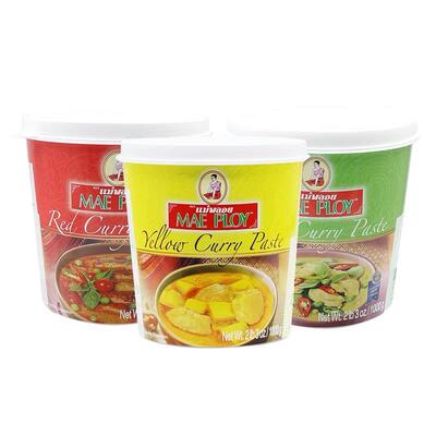 泰国进口泰娘黄咖喱酱 1kg 泰式红绿咖喱鸡冬阴功酱 Curry paste