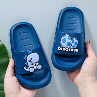 男童拖鞋夏女宝宝浴室内外穿一字拖洗澡居家舒适软底儿童防滑凉拖