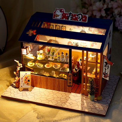 天予小镇diy小屋手工拼装房子日式微缩场景模型玩具生日礼物女生