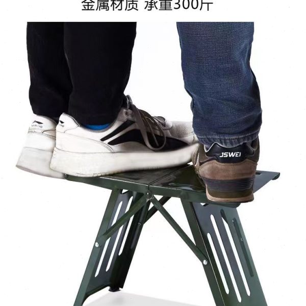 折叠凳子便携式加厚金属小板凳户外休闲钓鱼凳家用小马扎收纳简约