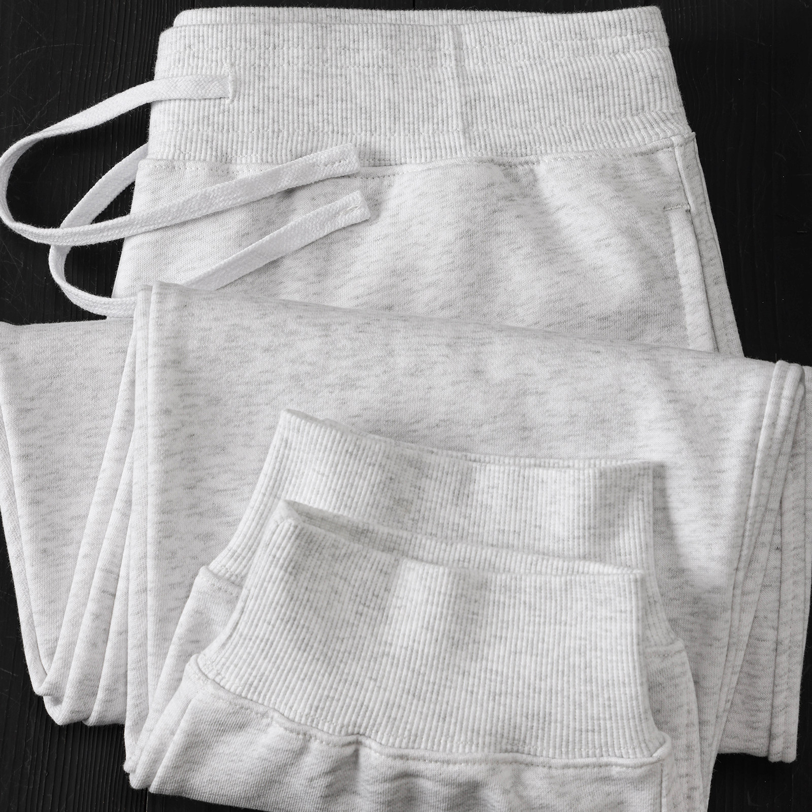 白花灰松紧腰螺纹束脚裤 360g秋冬科技保暖锁温水洗柔软宽松卫裤,男装,卫裤,淘宝优惠券,粉丝福利购,淘宝优惠卷