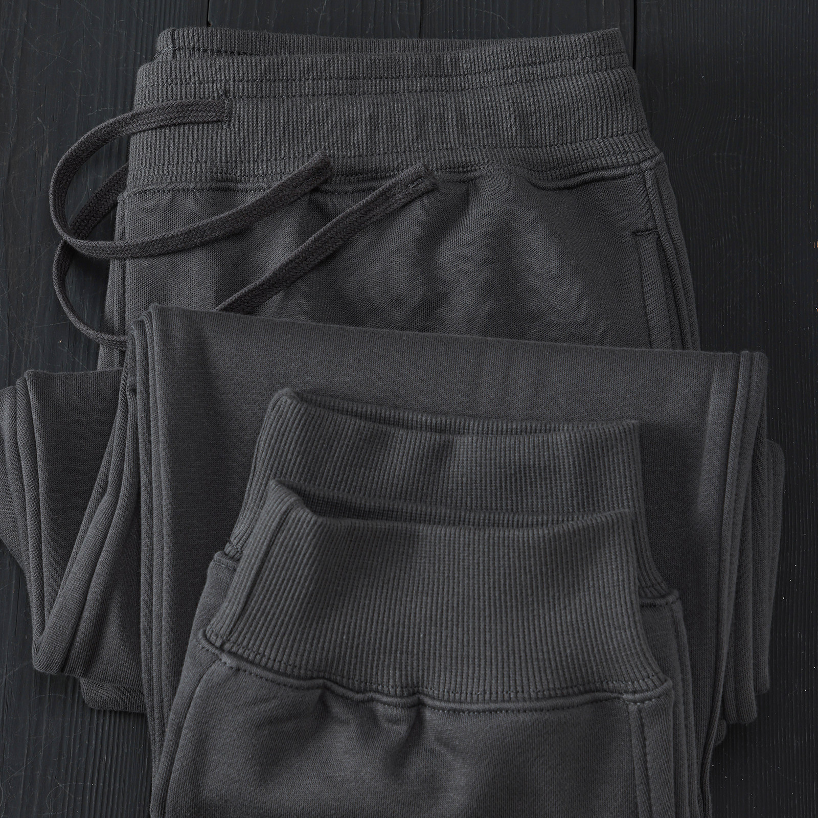 360g加厚水洗棉毛圈宽松螺纹收口