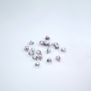 解药-草莓苏打气泡水 钛合金14g舌钉 爪镶可喝酒爆闪内螺纹舌环