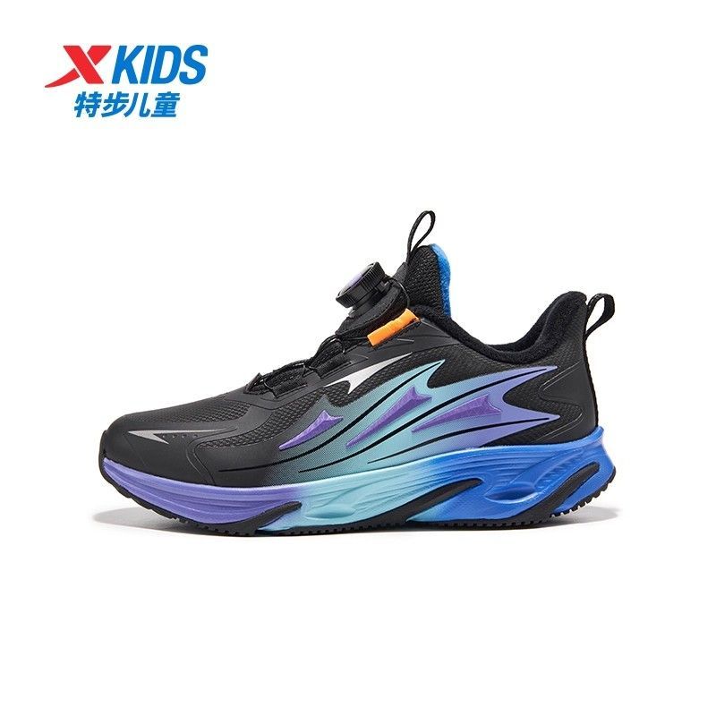 特步童鞋秋冬新款中大童男童时尚百搭棉鞋儿童运动防滑耐磨休闲鞋