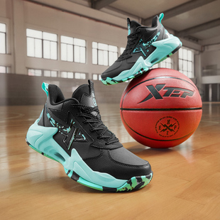特步童鞋篮球鞋2025秋冬新款男童球鞋耐磨男孩防滑童鞋大童运动鞋