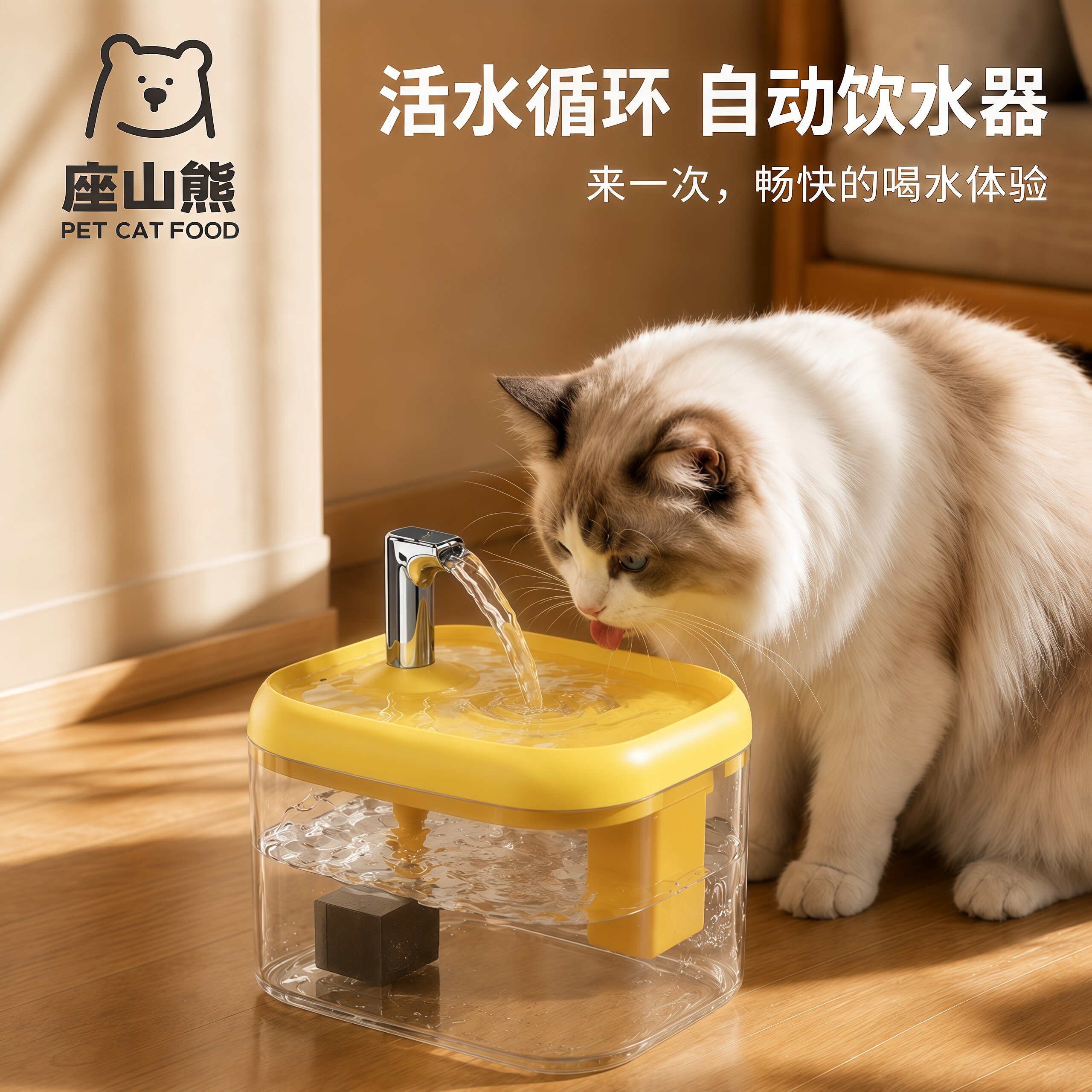 猫狗自动循环活水饮水机图片