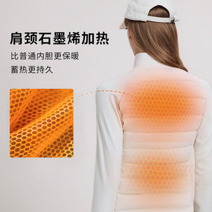 轻薄羽绒服内胆白色女款冬季2026年新款修身排骨短款瑜伽外套黑色