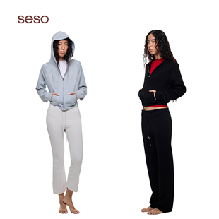 seso丨针织连帽短卫衣 细腻针织亲肤体验