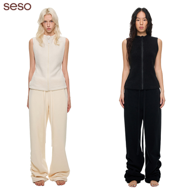 seso修身轻盈保暖泰迪绒马甲秋冬