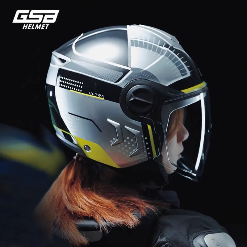 GSBC290四分之三双镜片头盔