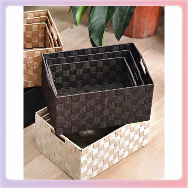 3YK尼龙布艺收纳篮收纳盒衣物收纳筐筐抽屉书整理箱收纳箱黑色储,收纳整理,收纳筐,淘宝优惠券,粉丝福利购,淘宝优惠卷