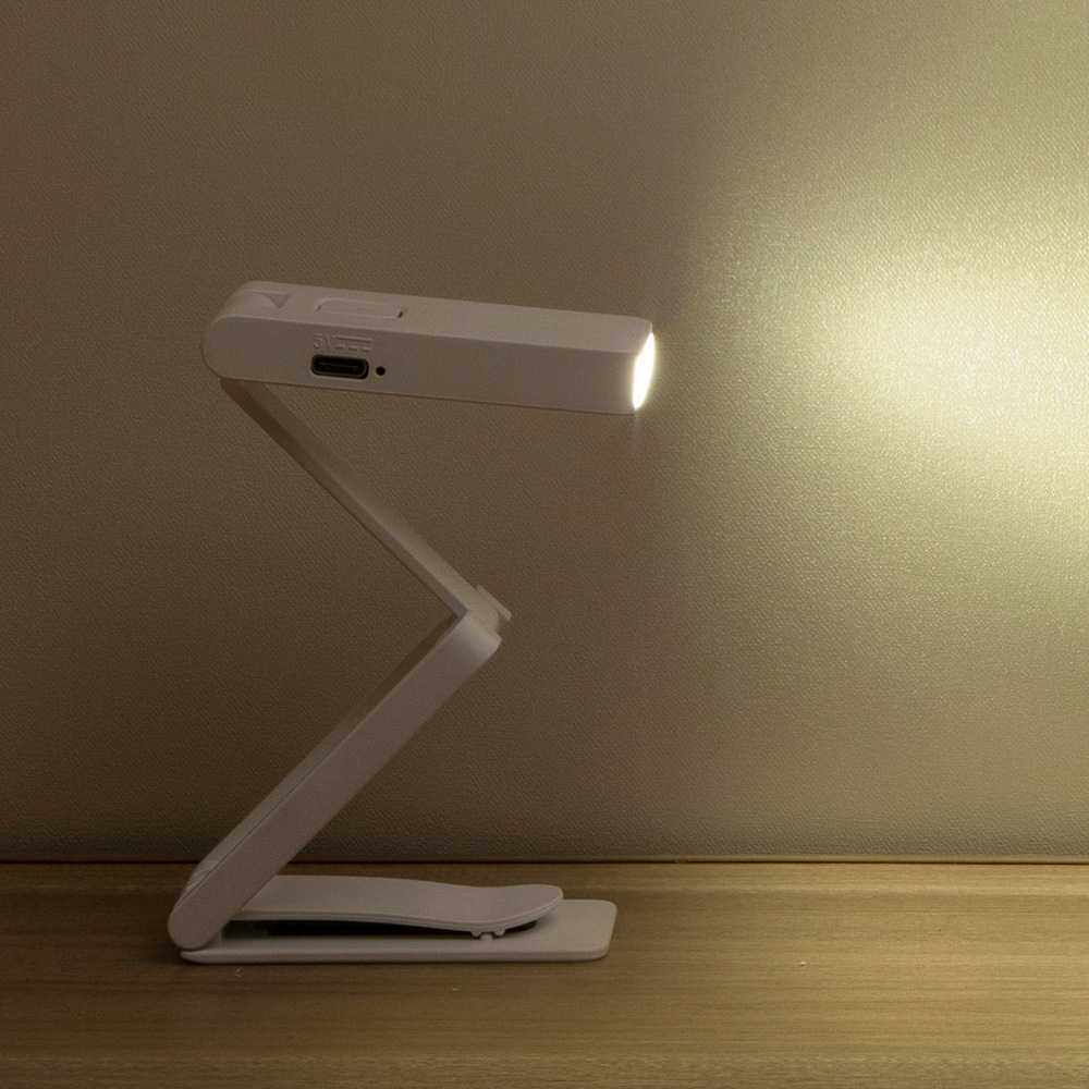新款迷你夹子台灯usb充电便携看书灯可折叠LED小夜灯学生礼品