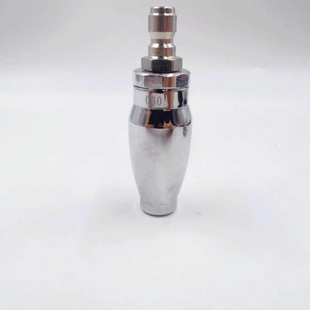 高压清洗机喷嘴电镀铜360度莲花旋转喷头1/4快插4000PSI除锈树皮