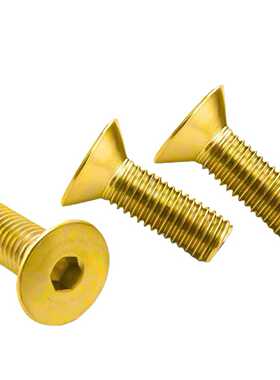 H62酸洗黄铜内六角沉杯螺丝DIN7991平头牙械机螺钉M3-M10平杯螺栓