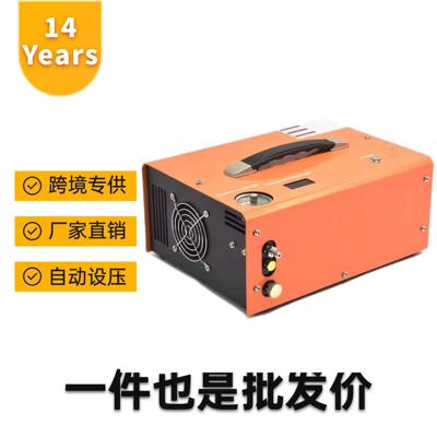 12V车载卧式打气机4500PS2025新款自动停机款空气压缩机