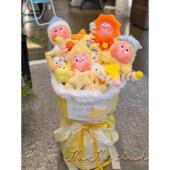 治愈系可爱卡通玩偶星星人花束创意生日礼物送女生朋友闺蜜毕业