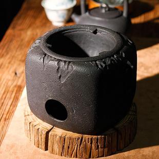 信龙堂原装 进口高端铸铁炭烧炭炉栖岩木碳凉炉围炉煮茶纯手工火钵