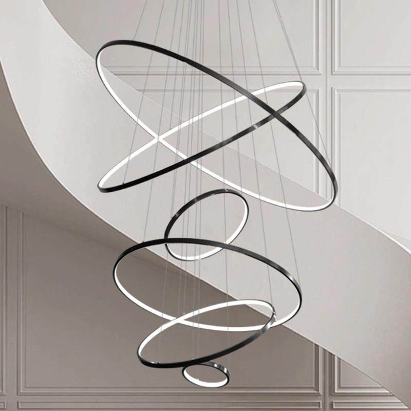 全铜复式楼别墅挑空客厅大吊灯现代轻奢loft跃层挑高楼中楼大厅灯,家装灯饰光源,LOFT/复式住宅/楼梯吊灯,淘宝优惠券,粉丝福利购,淘宝优惠卷