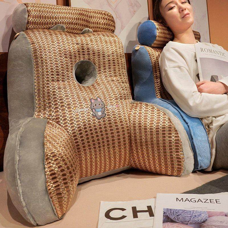 夏季冰凉藤席加高腰靠靠垫冰豆豆沙发床头背椅腰靠宿舍护腰靠,居家布艺,腰靠垫,淘宝优惠券,粉丝福利购,淘宝优惠卷