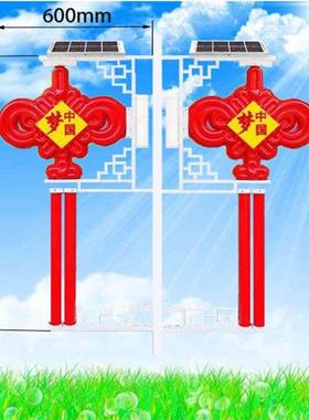 led中国结路灯景观灯户外路灯杆装饰挂饰发光防水太阳能灯笼灯箱