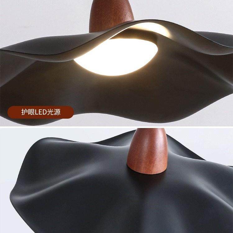 复古餐厅升降吊灯中古风创意荷叶餐桌吧台2025新款艺术造型吊线灯,家装灯饰光源,餐厅吊灯,淘宝优惠券,粉丝福利购,淘宝优惠卷