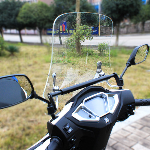 优选适用于五本NX125改装挡风玻璃踏板摩托车前挡风板加高风挡防