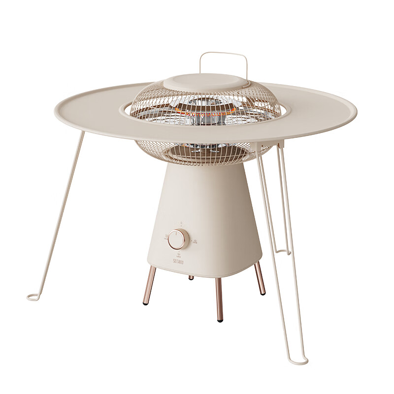 向物圆几小太阳取暖器专用金属小桌板围炉取暖小桌子