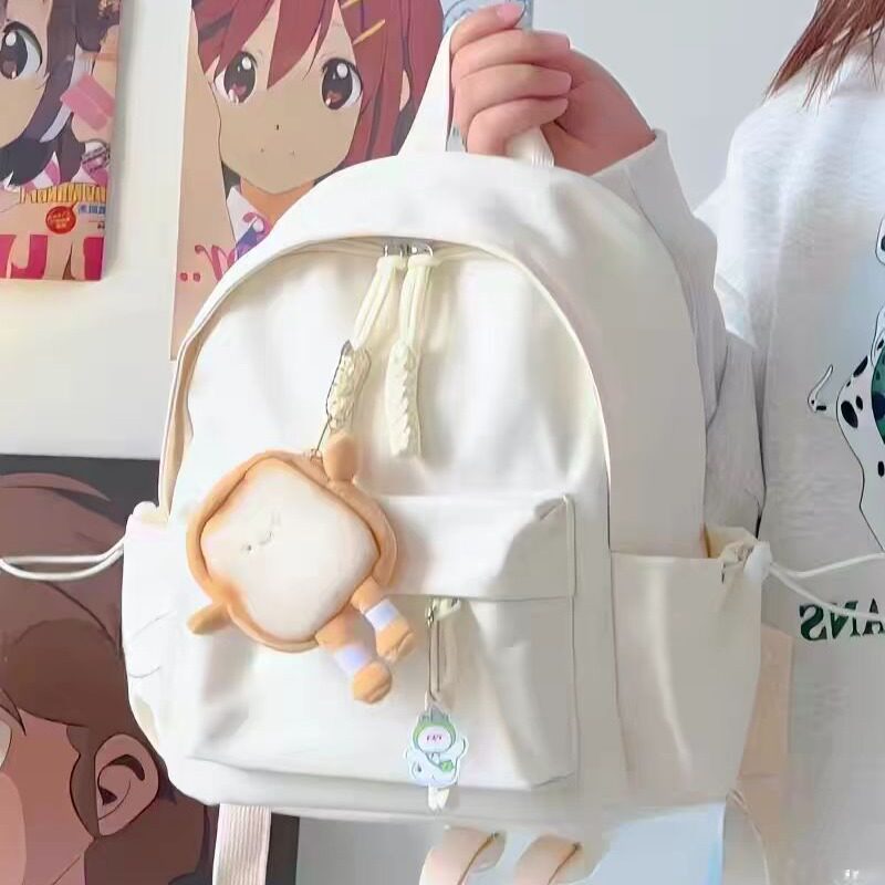 小书包女学生百搭双肩包ins风