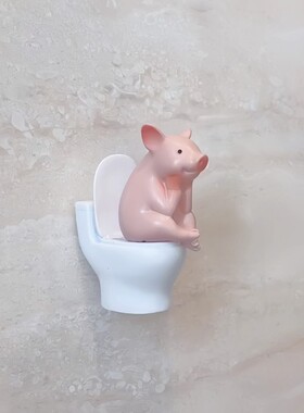 【拉屎搭子】厕所摆件厕所搭子可爱桌面摆件趣味桌面厕所装饰玩偶