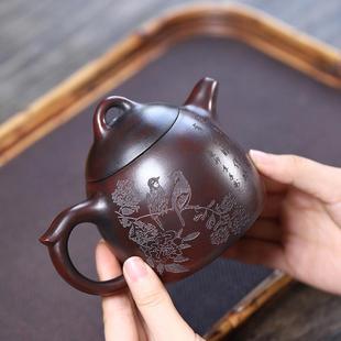 全手工秦权紫砂壶 宜兴紫砂茶壶 大容量家用茶具厂家发货