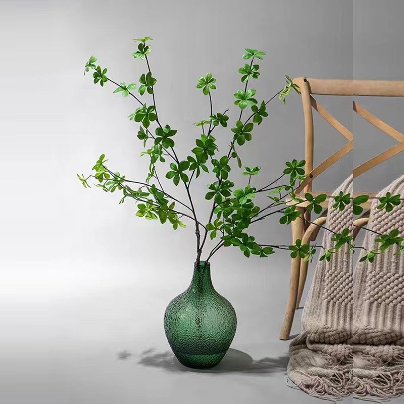 日式大肚子吊钟马醉木花瓶摆件网红玻璃客厅插花简约水培落地花瓶