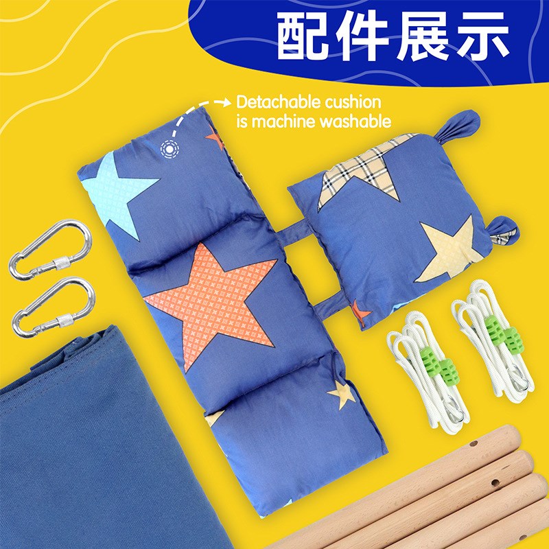 婴幼儿布兜秋千吊椅室内门框宝宝荡秋千家用座椅儿童棉麻帆布秋千