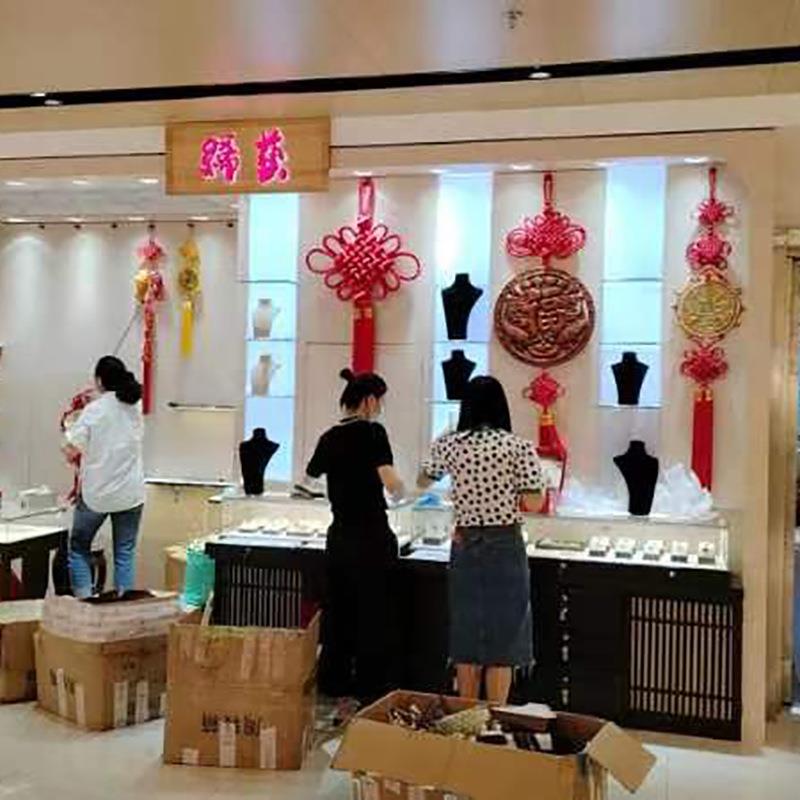 文物玉器实木展示柜珠宝陈列展示台中岛柜组装货柜带灯古董陈列架