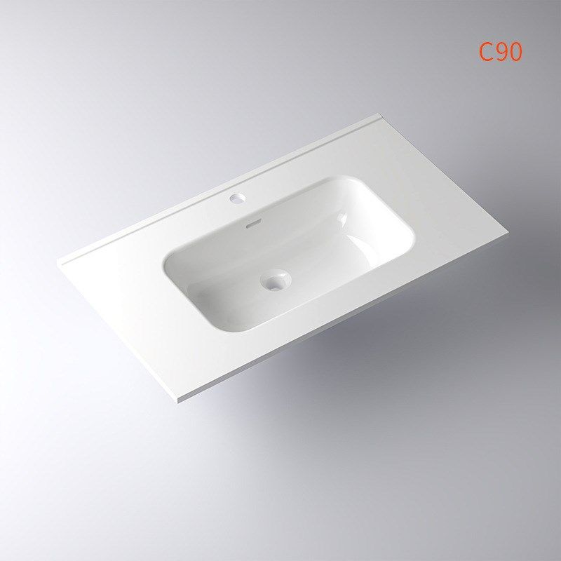 高拉科技家用卫生间阳台50宽系列盆胆深度14CM陶瓷一体盆台上盆
