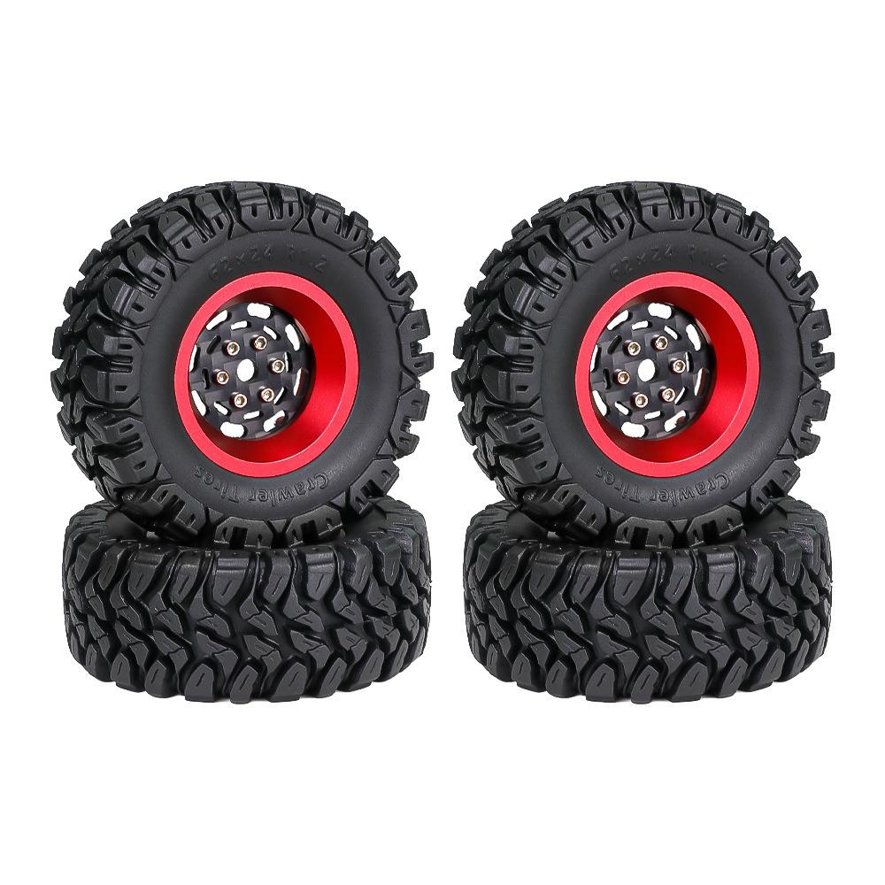 TRX4M 1.2英寸轮胎 SCX24 FMS 1/18 碳纤维轮毂 攀爬车铝合金轮毂