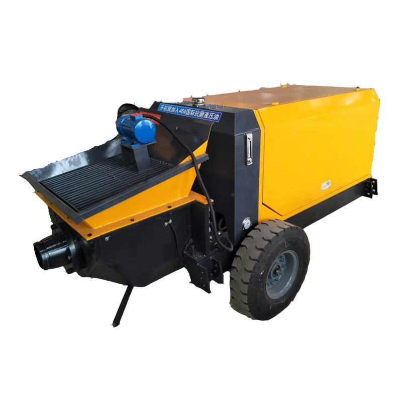 工地用混凝土输送泵混凝土细石砂浆浇筑泵移动式混凝土输送泵