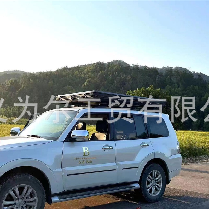 优惠源头工厂可定制可闭合铝合金三角车顶帐篷户外露营野炊车载帐