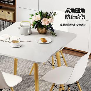 简约小圆桌简易租房小户型圆形桌子家用阳台吃饭接待洽谈桌椅组合