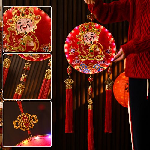 2025蛇年福字装饰挂件客厅门红果中国结春节过年布置新年挂件