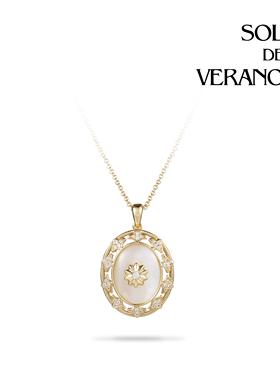 SOL DEVERANO蕃秀原创设计芒星母贝项链精致简约个性时尚百搭礼物