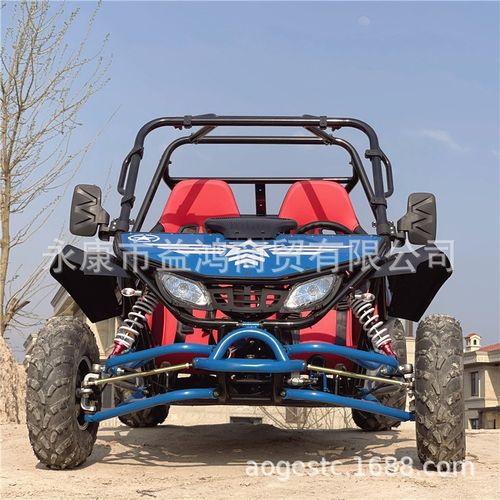 四轮越野运动版卡丁车整车燃油成年双人方向盘全地形沙滩摩托钢管