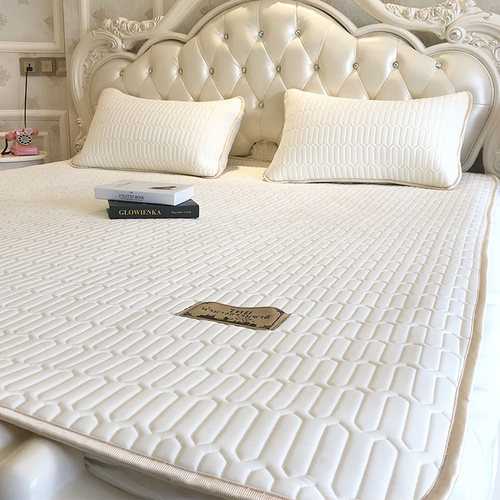 优选纯色冰丝乳胶空调软席凉席三件套可水洗折叠席子套件1.5m1.8