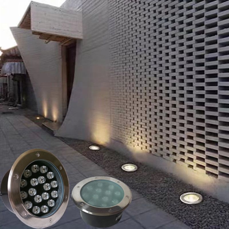 LED户外防水埋地广场庭院照树草坪定制嵌入地埋灯景观雕塑投射灯