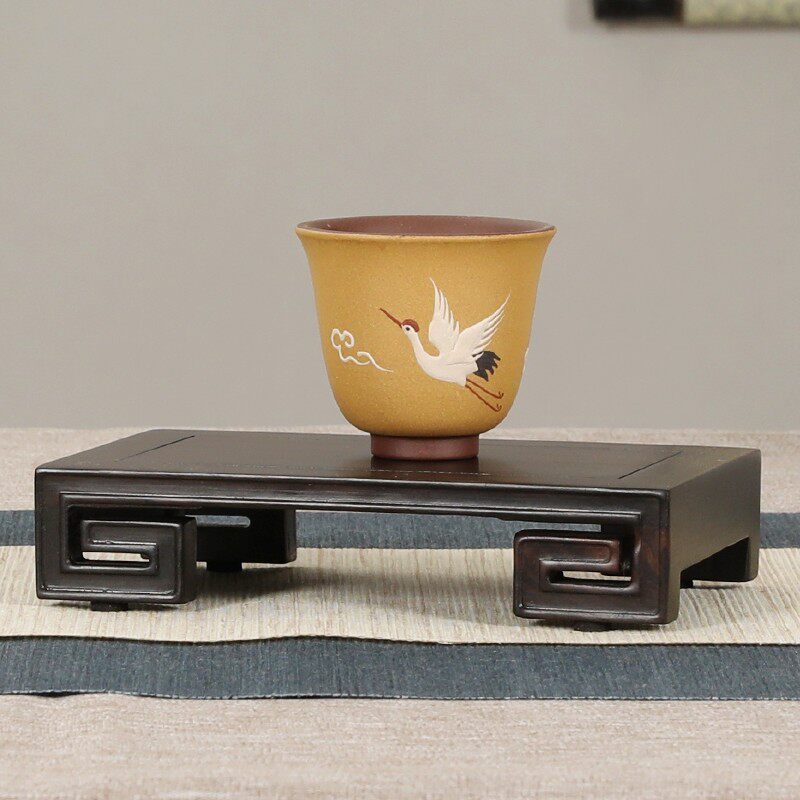 优选红木紫光檀木书卷摆件底座奇石盆栽文玩托架花瓶长方形实木复