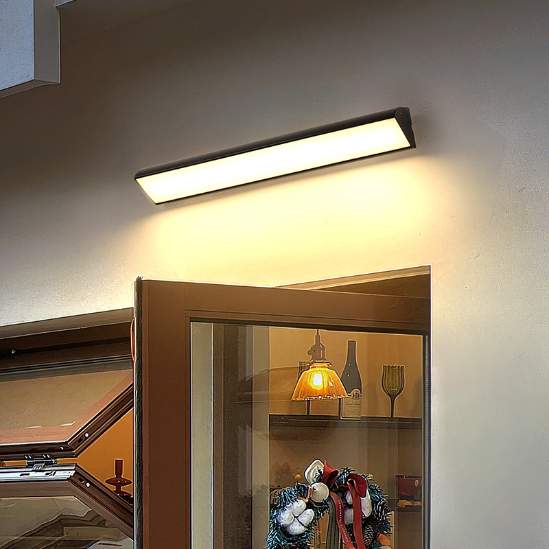 户外壁灯防水别墅庭院灯阳台装饰门头灯室外led外墙大门长条壁灯