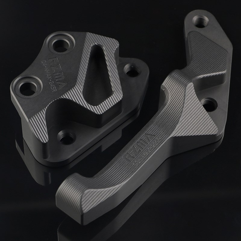 瑞祖玛转接码NMAX155 NVX155前刹车卡钳座245铝合金大对四大辐射