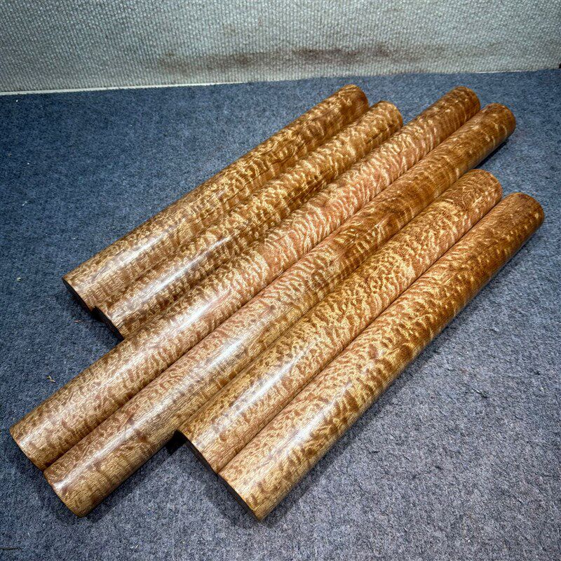 优选金丝花梨擀面杖 红木武术棍太极棍  龙鳞纹水波纹木料 唢呐乐