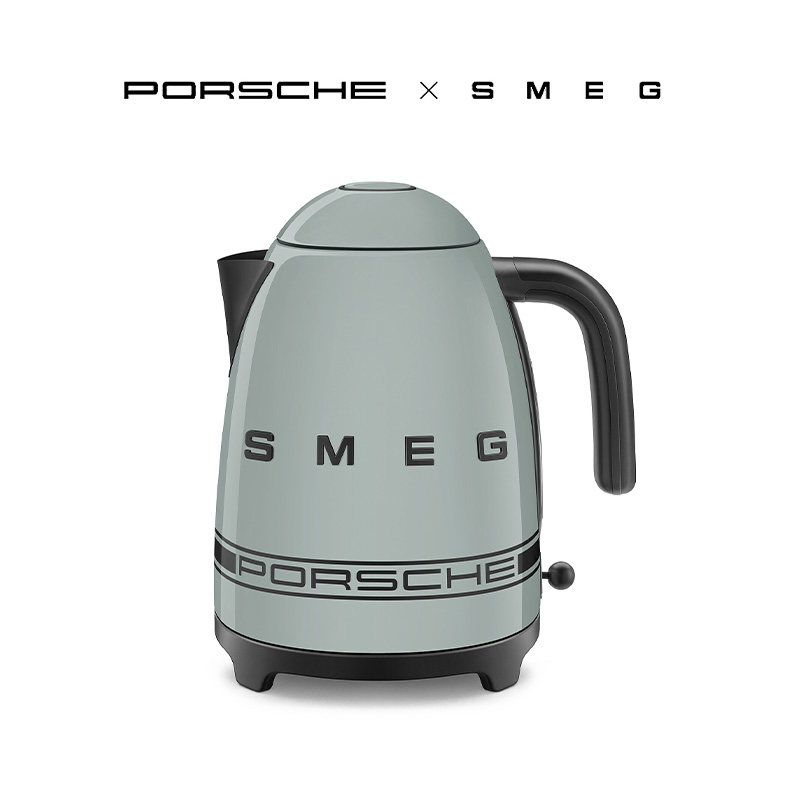 Porsche×SMEG设计联名款KLF03欧式复古家用自动断电不锈钢电水壶