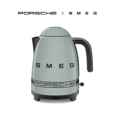 Porsche×SMEG设计联名款KLF03欧式复古家用自动断电不锈钢电水壶